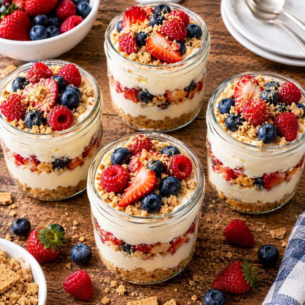 High Protein Cheesecake Jars Recipe